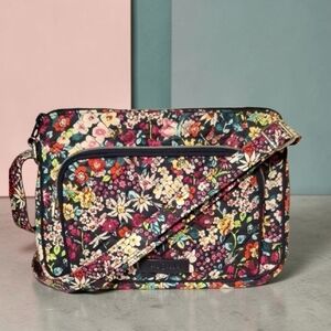 Vera Bradley "Abuzz" Floral Quilted Crossbody Shoulder Bag